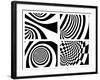 Abstract - Black And White-frenta-Framed Art Print