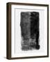 Abstract Black Brush Stoke-Eline Isaksen-Framed Art Print