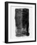 Abstract Black Brush Stoke-Eline Isaksen-Framed Art Print