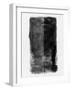 Abstract Black Brush Stoke-Eline Isaksen-Framed Art Print