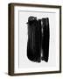 Abstract Black Brush Stroke-Eline Isaksen-Framed Art Print