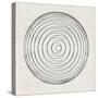 Abstract Black Circular Lines-Eline Isaksen-Stretched Canvas