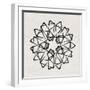 Abstract Black Geometric Pattern-Eline Isaksen-Framed Art Print