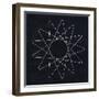 Abstract Black Geometric Triangles-Eline Isaksen-Framed Art Print