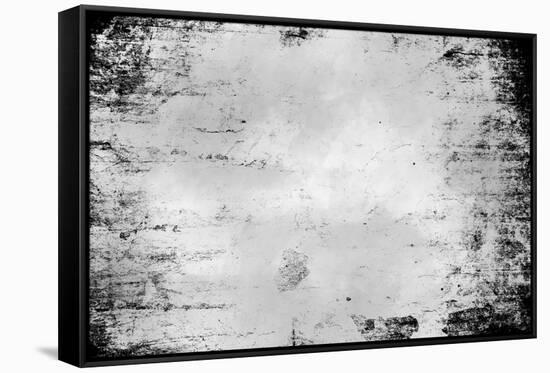 Abstract Black Grunge Background Texture with Wood Pattern-Izhaev-Framed Stretched Canvas