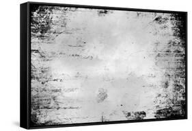 Abstract Black Grunge Background Texture with Wood Pattern-Izhaev-Framed Stretched Canvas
