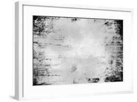 Abstract Black Grunge Background Texture with Wood Pattern-Izhaev-Framed Photographic Print