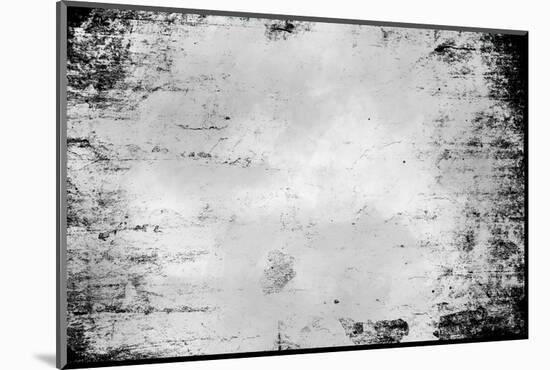 Abstract Black Grunge Background Texture with Wood Pattern-Izhaev-Mounted Photographic Print