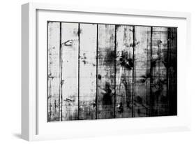 Abstract Black Grunge Background Texture with Wood Pattern-Izhaev-Framed Premium Giclee Print