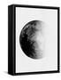 Abstract Black Half Moon I-Eline Isaksen-Framed Stretched Canvas