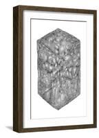 Abstract Black Hexagon Room-Ryuichirou Motomura-Framed Art Print