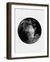 Abstract Black Moon-Eline Isaksen-Framed Art Print