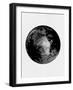 Abstract Black Moon-Eline Isaksen-Framed Art Print