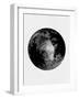 Abstract Black Moon-Eline Isaksen-Framed Art Print