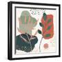 Abstract Blossom V-Veronique Charron-Framed Art Print