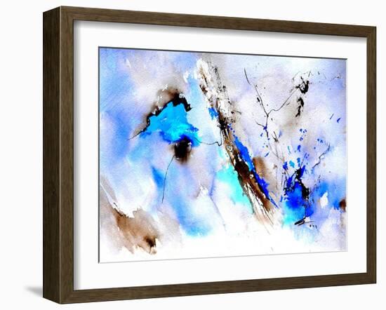 Abstract Blue 236874-Pol Ledent-Framed Art Print