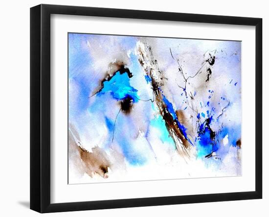 Abstract Blue 236874-Pol Ledent-Framed Art Print