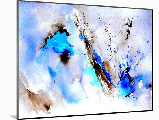 Abstract Blue 236874-Pol Ledent-Mounted Art Print