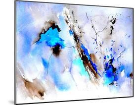 Abstract Blue 236874-Pol Ledent-Mounted Art Print