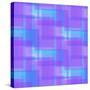 Abstract Blue and Lilac Pattern from Squares-amovita-Stretched Canvas