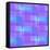 Abstract Blue and Lilac Pattern from Squares-amovita-Framed Stretched Canvas