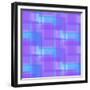 Abstract Blue and Lilac Pattern from Squares-amovita-Framed Premium Giclee Print