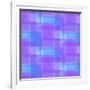 Abstract Blue and Lilac Pattern from Squares-amovita-Framed Art Print