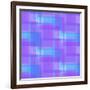 Abstract Blue and Lilac Pattern from Squares-amovita-Framed Art Print