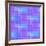 Abstract Blue and Lilac Pattern from Squares-amovita-Framed Art Print