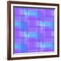 Abstract Blue and Lilac Pattern from Squares-amovita-Framed Art Print