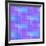 Abstract Blue and Lilac Pattern from Squares-amovita-Framed Art Print