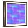 Abstract Blue and Lilac Pattern from Squares-amovita-Framed Art Print