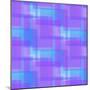 Abstract Blue and Lilac Pattern from Squares-amovita-Mounted Art Print