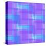 Abstract Blue and Lilac Pattern from Squares-amovita-Stretched Canvas