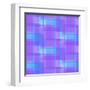 Abstract Blue and Lilac Pattern from Squares-amovita-Framed Art Print