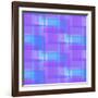 Abstract Blue and Lilac Pattern from Squares-amovita-Framed Art Print