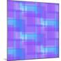 Abstract Blue and Lilac Pattern from Squares-amovita-Mounted Art Print