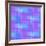 Abstract Blue and Lilac Pattern from Squares-amovita-Framed Art Print