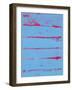 Abstract Blue and Red Study-Emma Moore-Framed Art Print