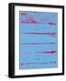 Abstract Blue and Red Study-Emma Moore-Framed Art Print