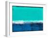 Abstract Blue and Turquoise-Alma Levine-Framed Art Print