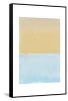 Abstract Blue And Yellow-Leah Straatsma-Framed Stretched Canvas