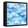 Abstract Blue Background-epic44-Framed Stretched Canvas