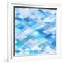 Abstract Blue Background-epic44-Framed Art Print