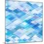 Abstract Blue Background-epic44-Mounted Art Print