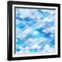 Abstract Blue Background-epic44-Framed Art Print