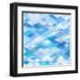 Abstract Blue Background-epic44-Framed Art Print