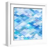 Abstract Blue Background-epic44-Framed Art Print