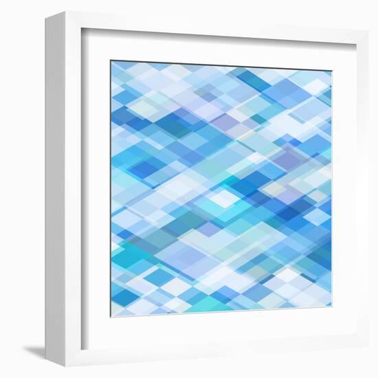 Abstract Blue Background-epic44-Framed Art Print