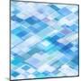 Abstract Blue Background-epic44-Mounted Art Print